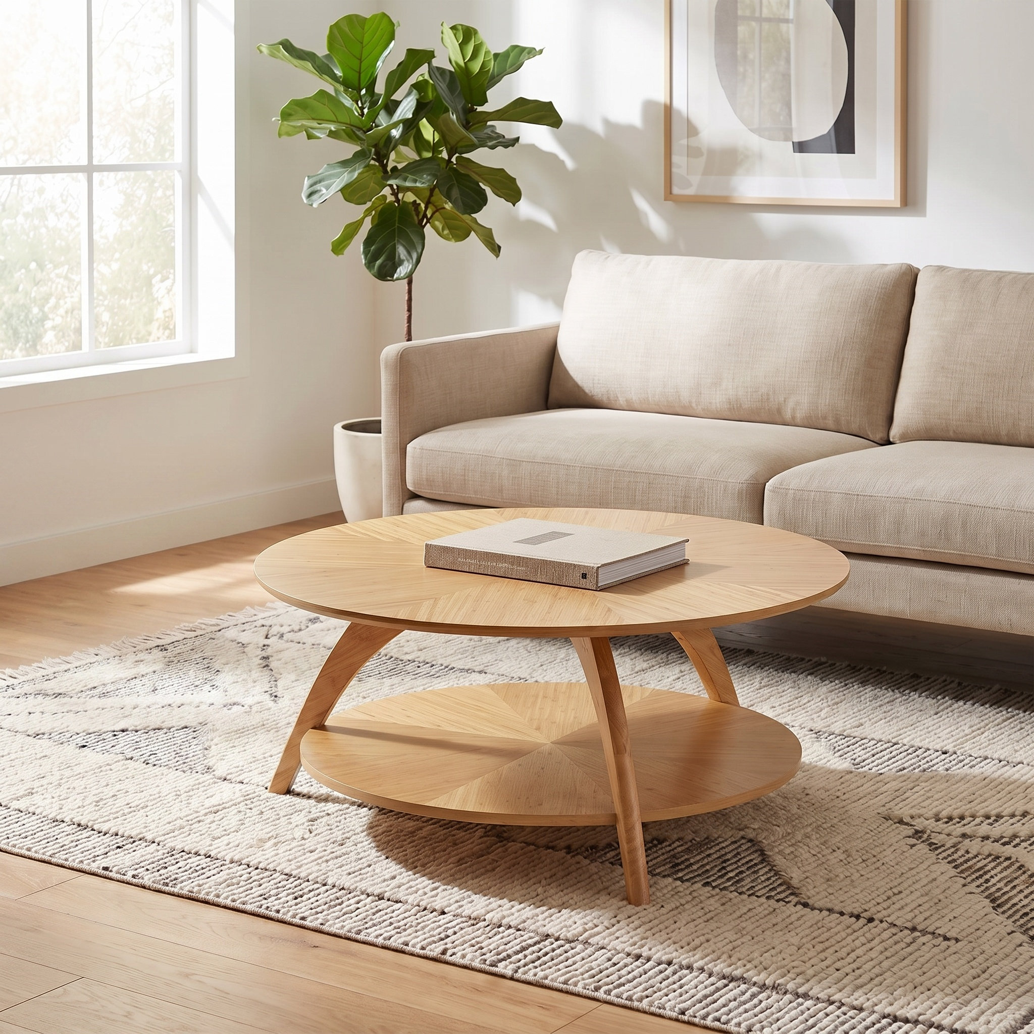 Wade Logan® Tommy Wood Coffee Table with Storage & Reviews | Wayfair